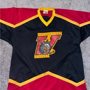 VINTAGE Connecticut wolves Hockey jersey